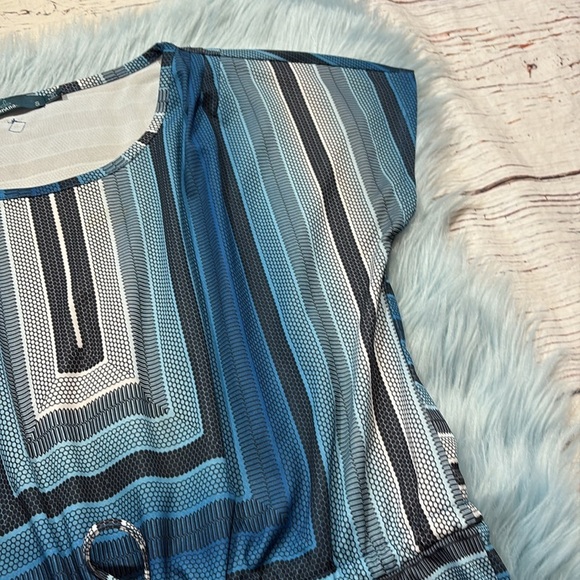 Prana Lindy Striped Blue Shift Dress sz S - Picture 4 of 9